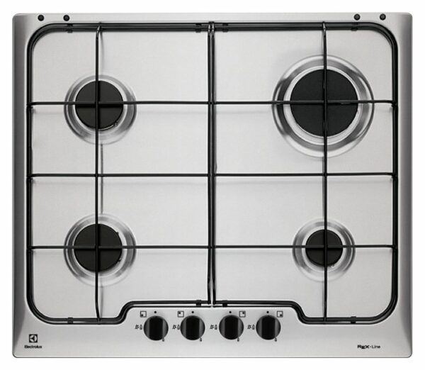 Electrolux RGG6242OOX Table de cuisson à gaz doux cm. 60 - empreinte digitale en acier inoxydable