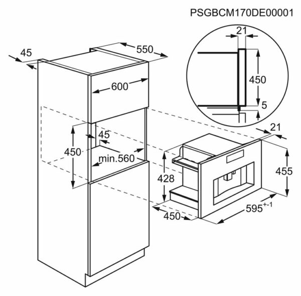 Aeg KKK994500M 942 401 233 Machine à café encastrable - acier inoxydable – Image 5