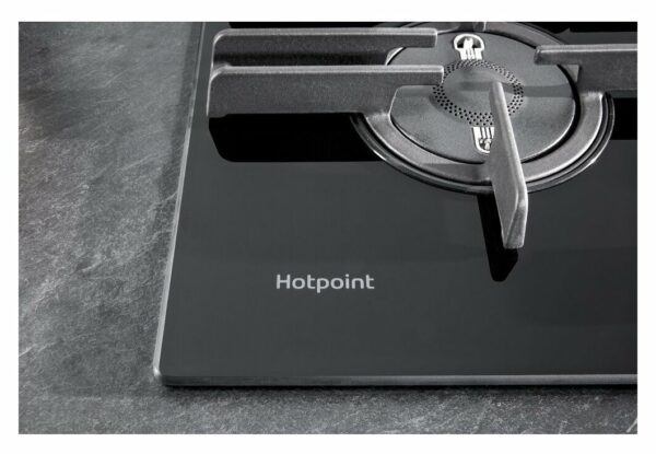 Hotpoint Ariston FTGHG 641 D/HA(BK) table de cuisson à gaz encastrable 60 cm - verre noir – Image 2