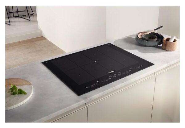 Table de cuisson à induction Whirlpool SMO658CBTIXL avec 8 zones cm. 65 - noir – Image 3