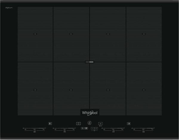 Table de cuisson à induction Whirlpool SMO658CBTIXL avec 8 zones cm. 65 - noir