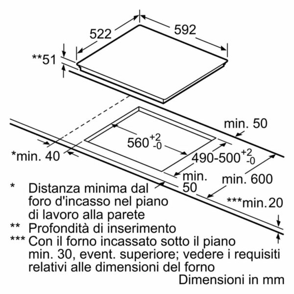 Bosch PVS651FC5E Plaque à induction série 6 60 cm - vitrocéramique noire – Image 5
