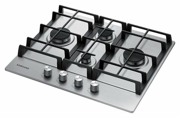Table de cuisson à gaz Samsung NA64H3010BS/O1 cm. 60 - grille en fonte inox – Image 2