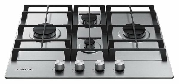 Table de cuisson à gaz Samsung NA64H3010BS/O1 cm. 60 - grille en fonte inox – Image 3
