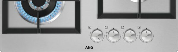 Aeg HGB64301UM 949 640 729 plaque de cuisson à gaz cm. 60 - grille en fonte inox – Image 8