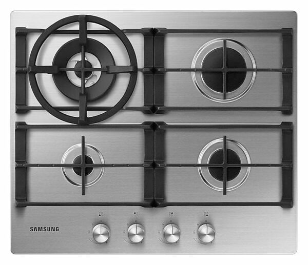 Table de cuisson à gaz Samsung NA64H3030AS cm. 60 - grille en fonte inox – Image 3