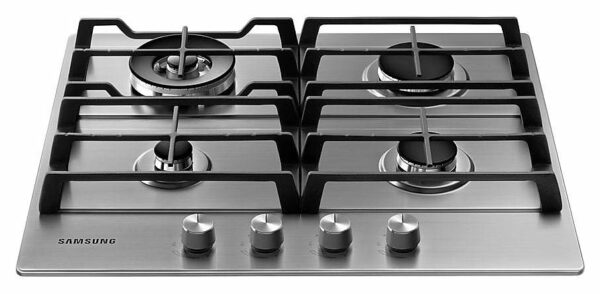Table de cuisson à gaz Samsung NA64H3030AS cm. 60 - grille en fonte inox – Image 4