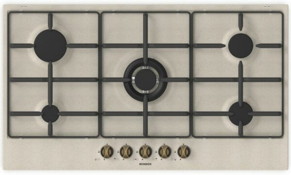 Schock SILVER PC90 AV Table de cuisson à gaz 90 cm - flocons d'avoine