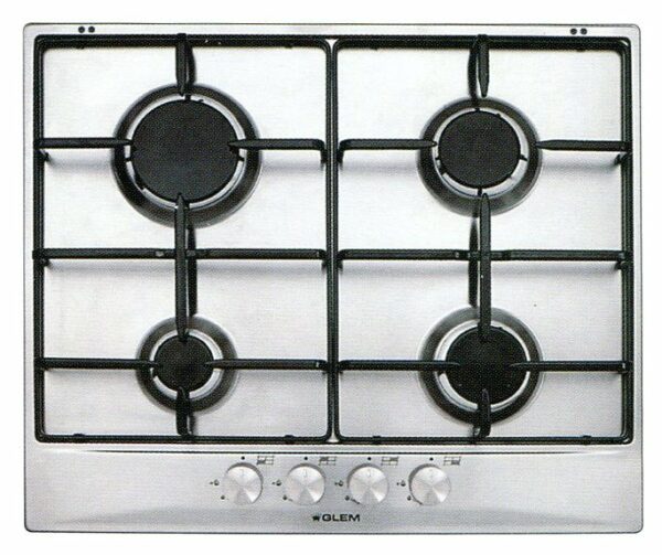 Plaque chauffante Glem GT64IX cm. 60 - fibres de verre inox