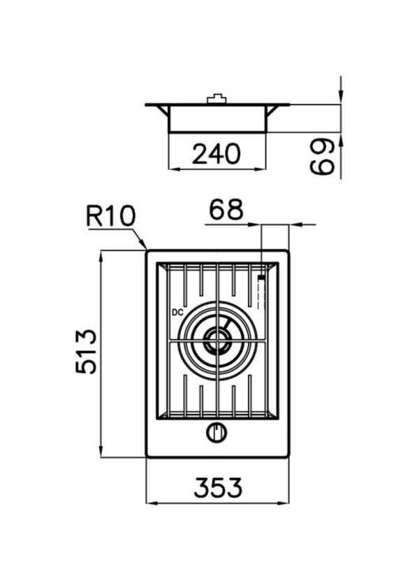 Foster 7207 032 Fl cuisinière à gaz 35 cm - filotop - acier brossé – Image 3