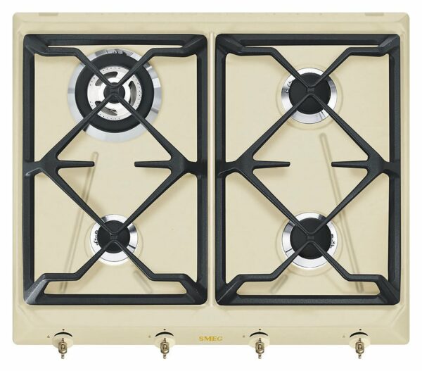 Plaque de cuisson Smeg SRV864POGH Coloniale cm. 60 - panna