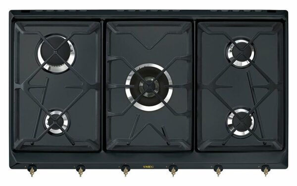 Plaque de cuisson Smeg SRV896AOGH Coloniale cm. 90 - anthracite