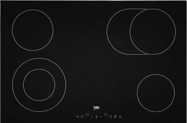 Beko HIC 84401 table de cuisson 80 cm - vitrocéramique noire