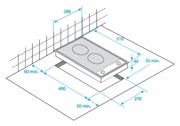 Beko HDCE 32201 X plaque de cuisson électrique 30 cm - acier inoxydable – Image 2