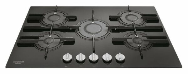 Hotpoint Ariston FTGHG 751 D/HA(BK) cuisinière à gaz cm. 75 - verre noir