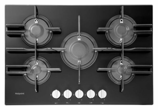 Hotpoint Ariston FTGHG 751 D/HA(BK) cuisinière à gaz cm. 75 - verre noir – Image 8