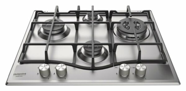 Hotpoint Ariston PCN 641 T/IX/HA Table de cuisson encastrable à gaz 60 cm - acier inoxydable