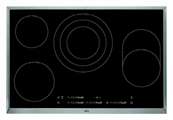 Aeg HK854870XB cuisinière électrique cm.77 - vitrocéramique noire