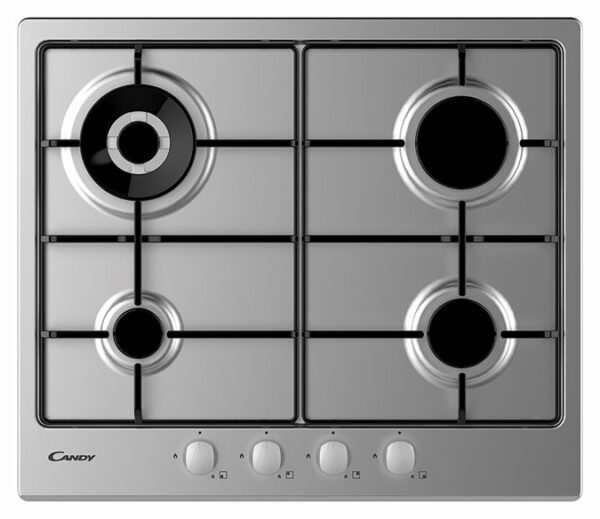 Candy CHW6BR4WX Table de cuisson intemporelle cm. 60-acier inoxydable