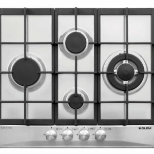 Table de cuisson GLEM GT645HIX - Brûleur à triple couronne - Arrêt automatique - Neuf