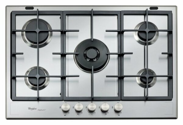 Whirlpool GMF 7522/IXL Cuisinière à gaz Fusion cm. 73 - 5 brûleurs - acier inoxydable